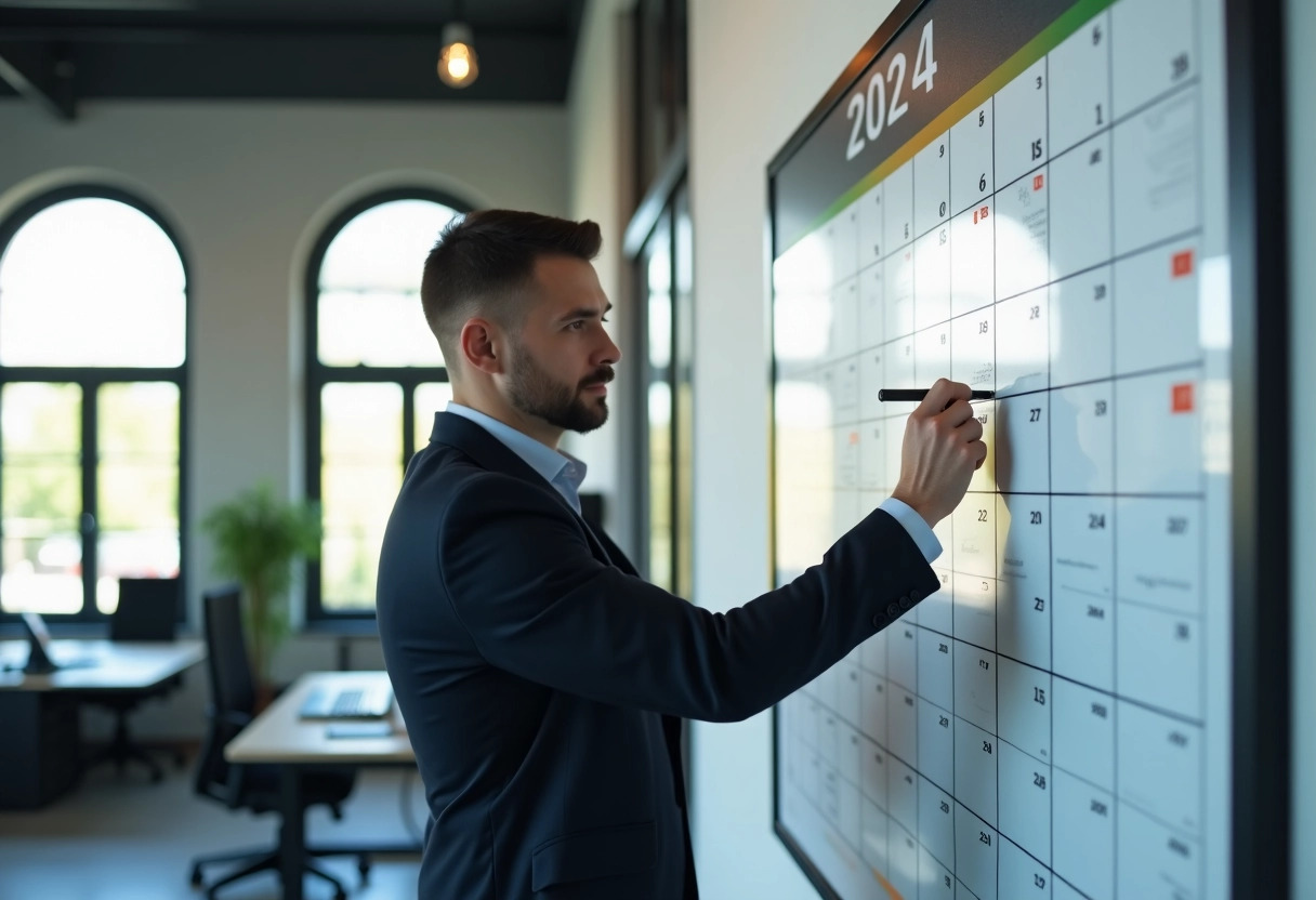 calendrier professionnel